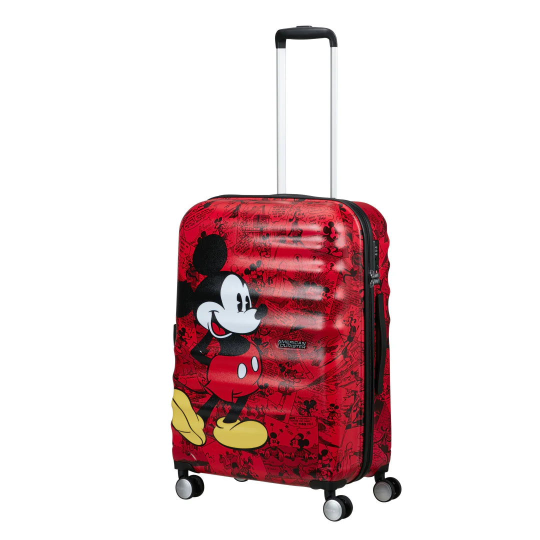 American Tourister Wavebreaker Disney Mellanstor Resväska 67cm – Mickey Comics Röd