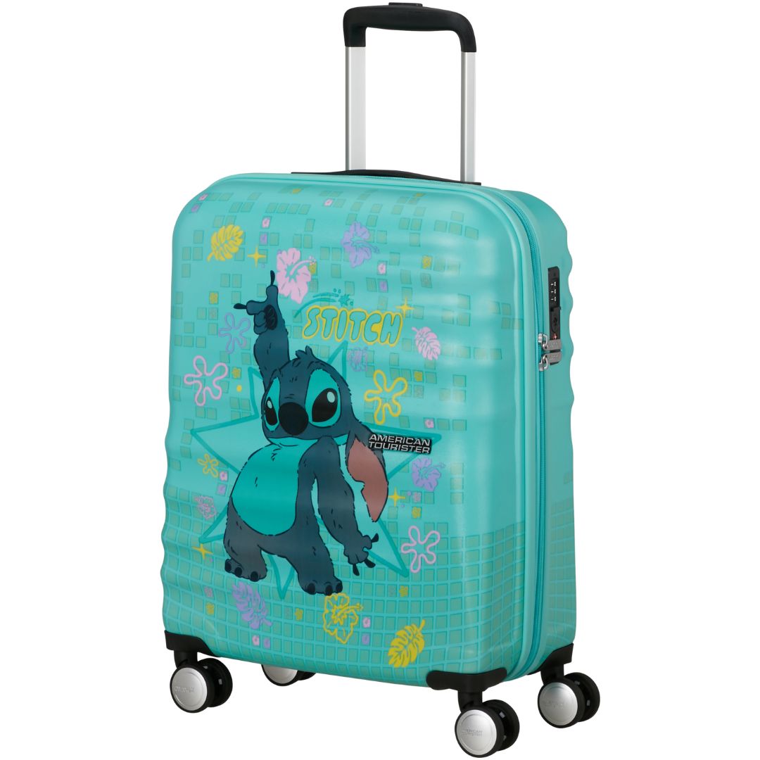 American Tourister Wavebreaker Disney Kabinväska 55cm – Stitch Flower