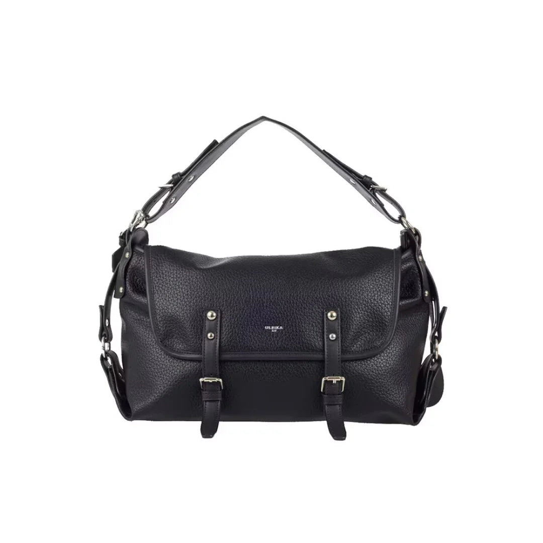 Ulrika Design Recycled PU 2.0 – Handväska 37cm – Svart