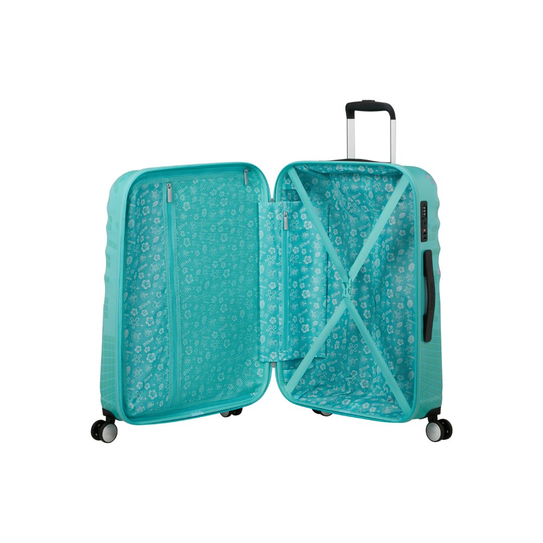 American Tourister Wavebreaker Disney Mellanstor Resväska 67cm – Stitch Flower