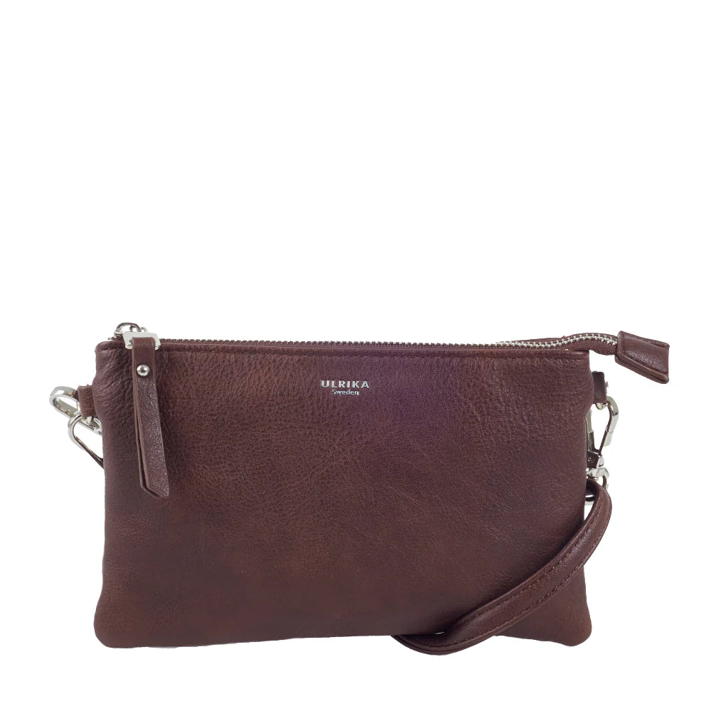 Ulrika Design Noos – Axelremsväska 21cm – Mörkbrun