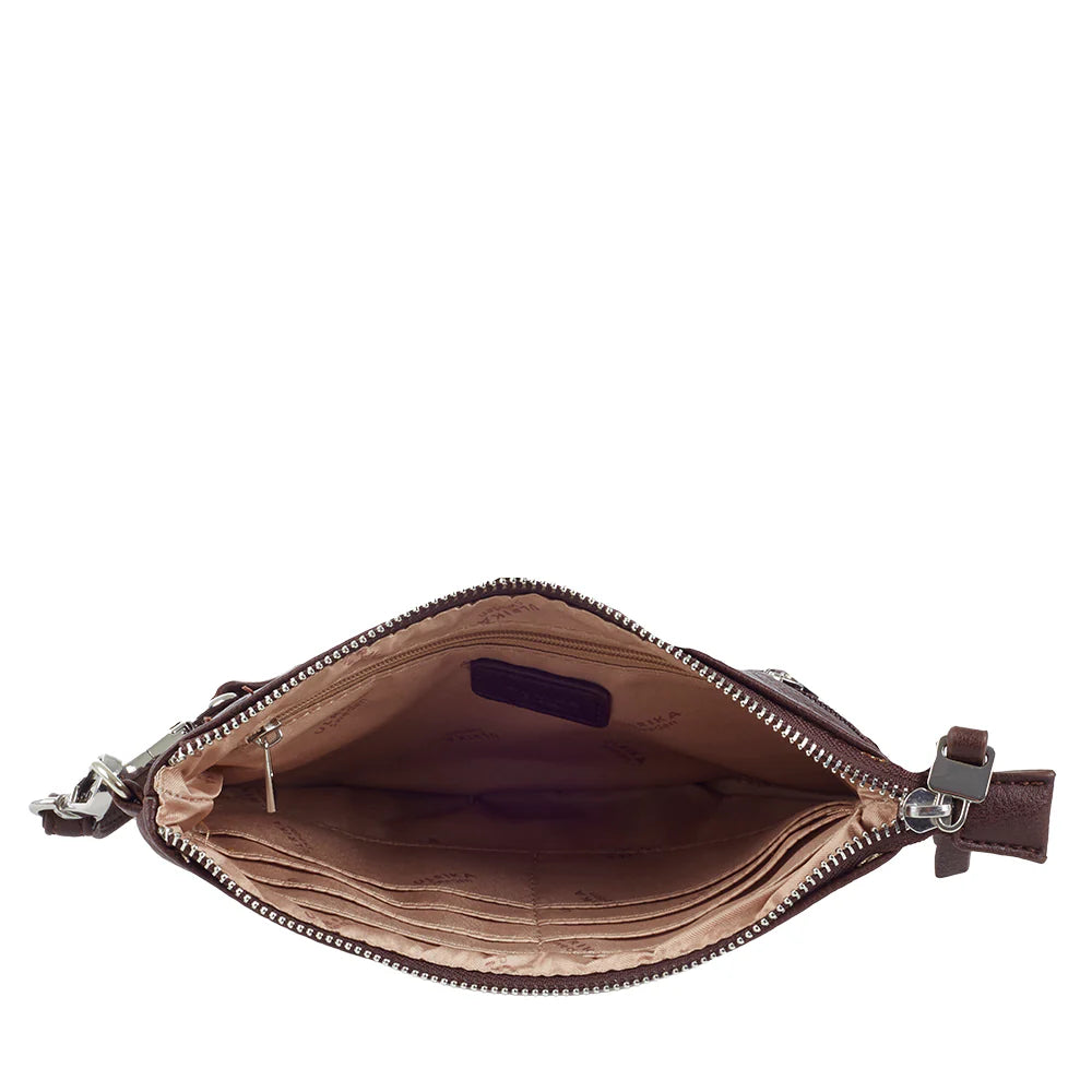 Ulrika Design Noos – Axelremsväska 21cm – Mörkbrun