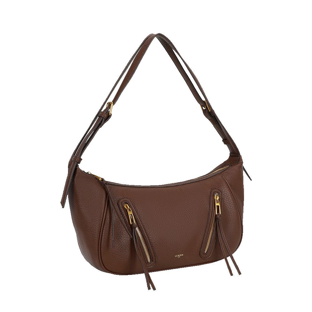 Ulrika Design Recycled PU 2.0 – Axelväska 40cm – Brun