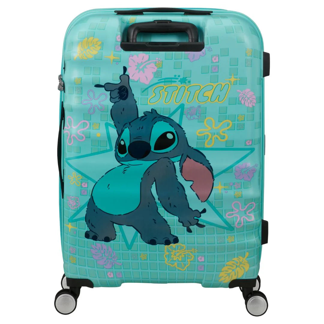 American Tourister Wavebreaker Disney Mellanstor Resväska 67cm – Stitch Flower