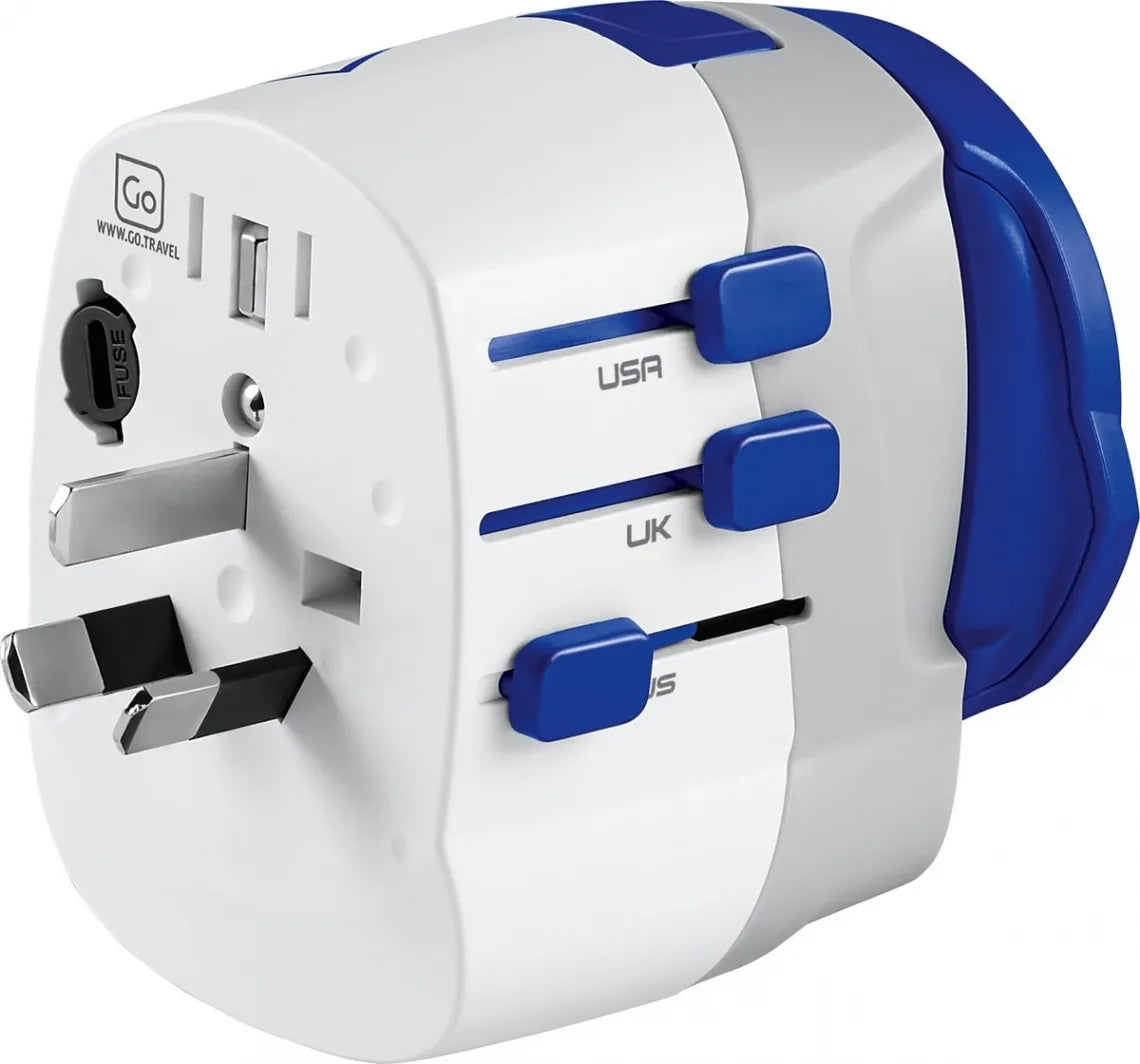 Go Travel Worldwide USB-A & C Reseadapter