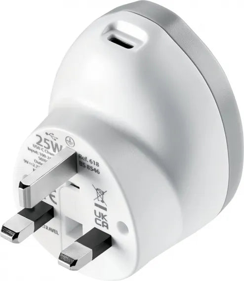 Go Travel EU/UK USB-C Reseadapter