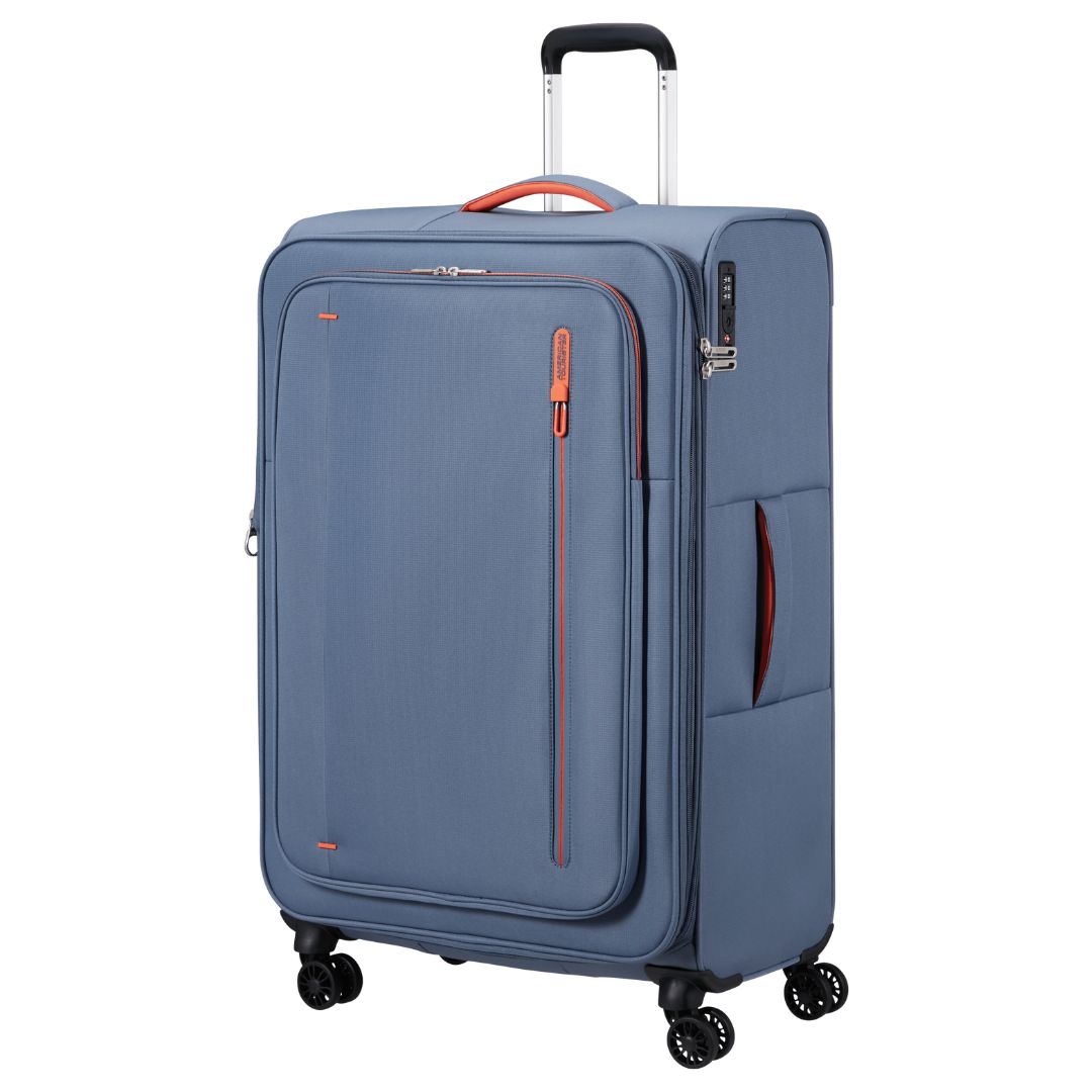 American Tourister Cloudrider Resväska L 78,5 cm Expanderbar - Stenblå