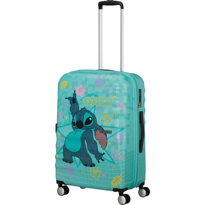 American Tourister Wavebreaker Disney Mellanstor Resväska 67cm – Stitch Flower