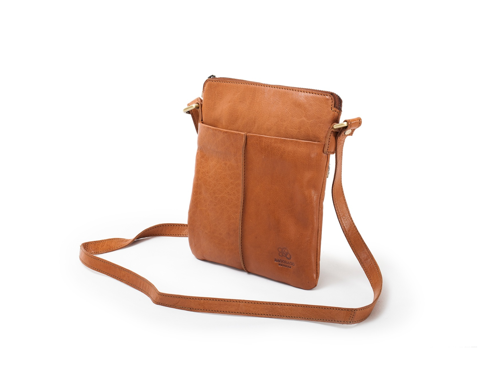BaooBaoo Shoulderbag – Axelremsväska S – Tan