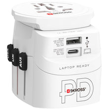 SKROSS  - Världsreseadapter PRO Light USB AC45PD World PD 45W Jordad
