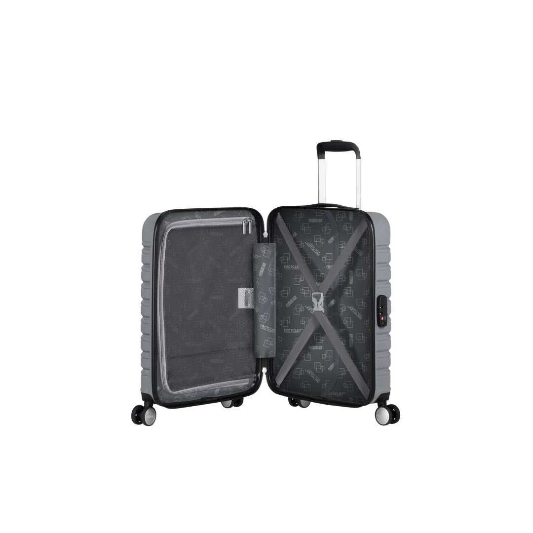 American Tourister Flashline Kabinväska 55 cm – Silver