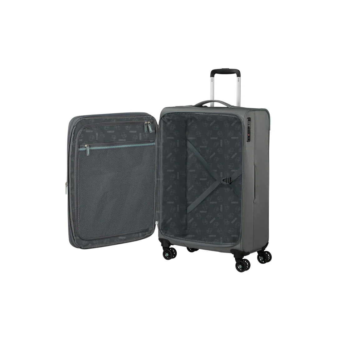 American Tourister Aerospin Spinner Mellanstor Resväska 69cm – Grå