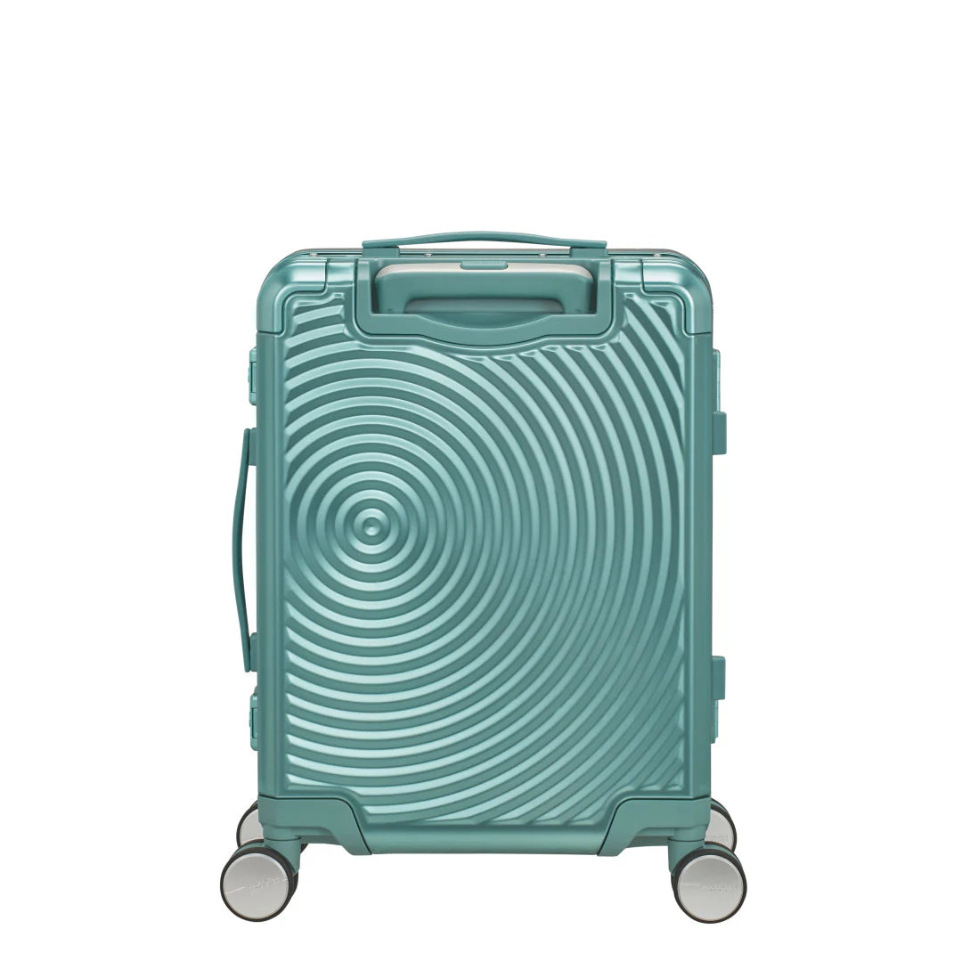 American Tourister Soundbox ALU Kabinväska 55cm – Dusty Turkos