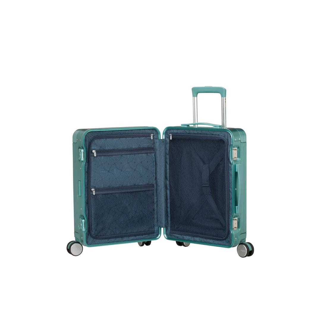 American Tourister Soundbox ALU Kabinväska 55cm – Dusty Turkos