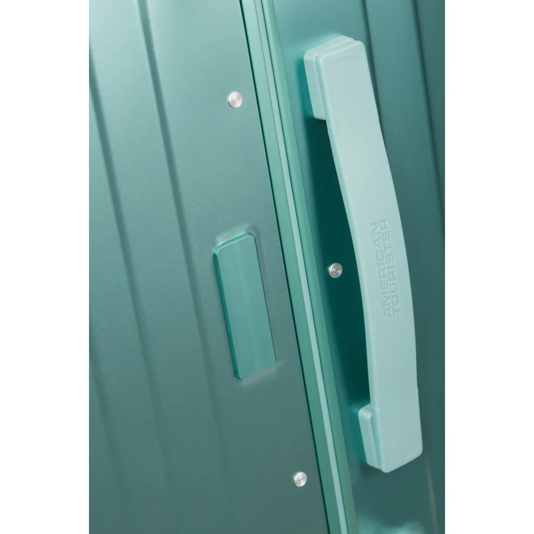 American Tourister Soundbox ALU Mellanstor Resväska 68cm – Dusty Turkos