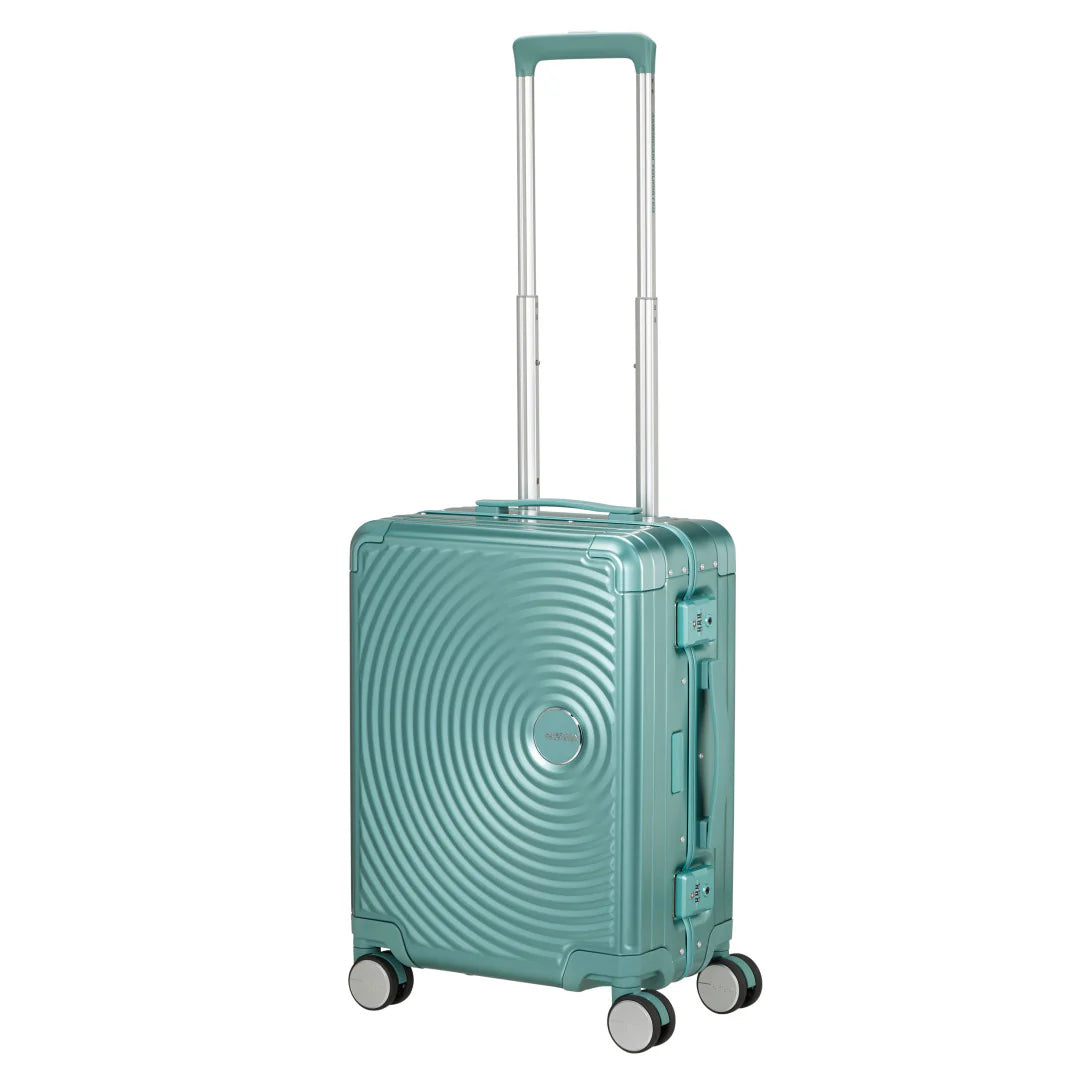 American Tourister Soundbox ALU Kabinväska 55cm – Dusty Turkos