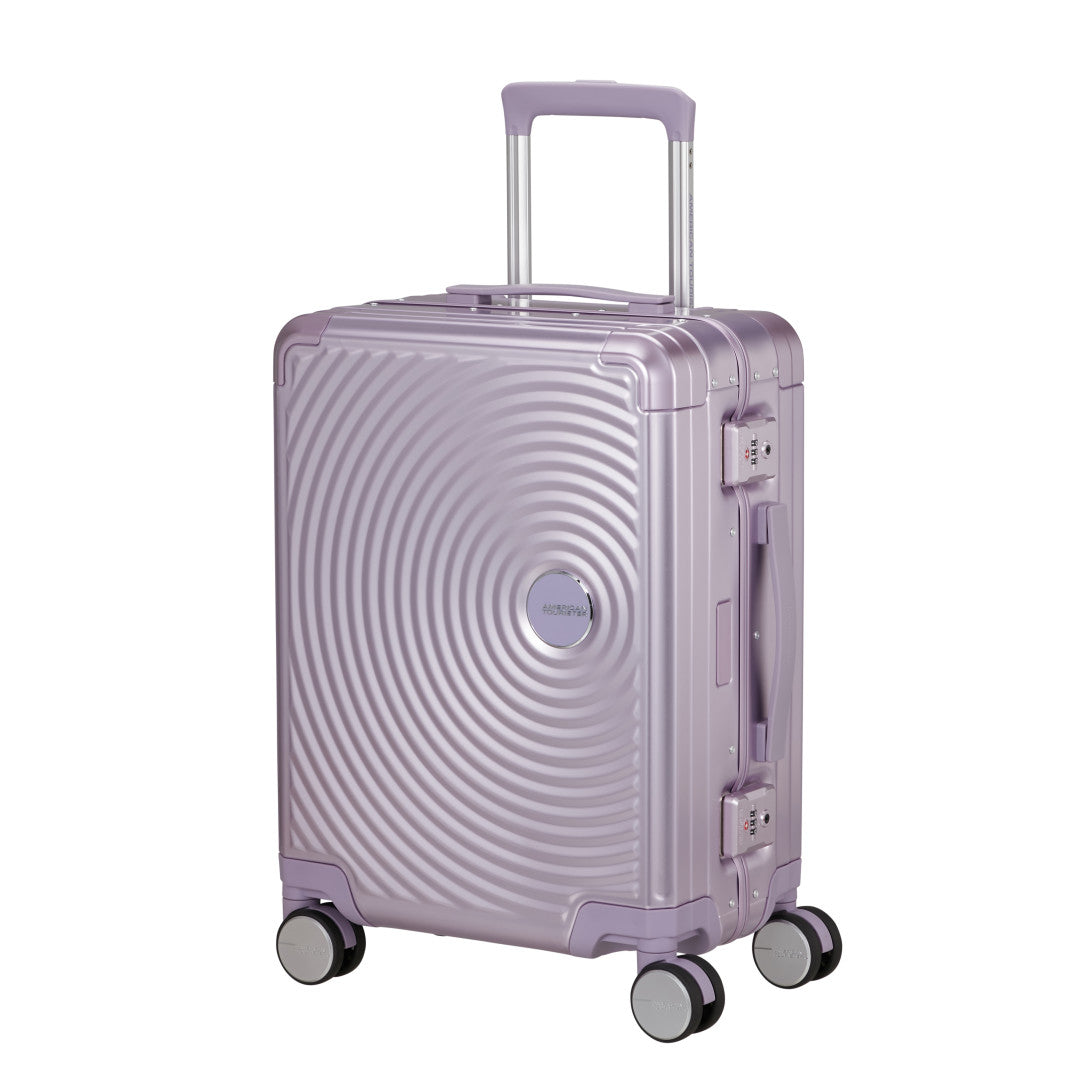 American Tourister Soundbox ALU Kabinväska 55cm – Stormy Lilac