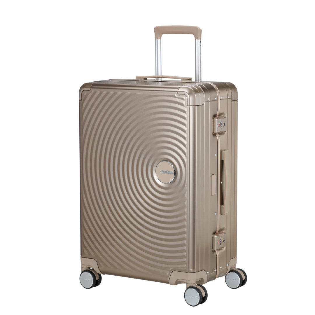 American Tourister Soundbox ALU Mellanstor Resväska 68cm – Brons