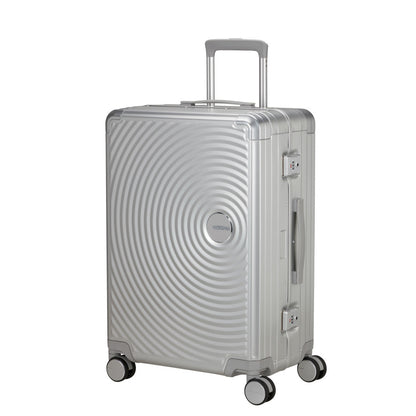 American Tourister Soundbox ALU Mellanstor Resväska 68cm – Silver
