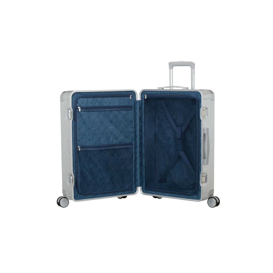 American Tourister Soundbox ALU Mellanstor Resväska 68cm – Silver
