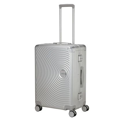 American Tourister Soundbox ALU Mellanstor Resväska 68cm – Silver