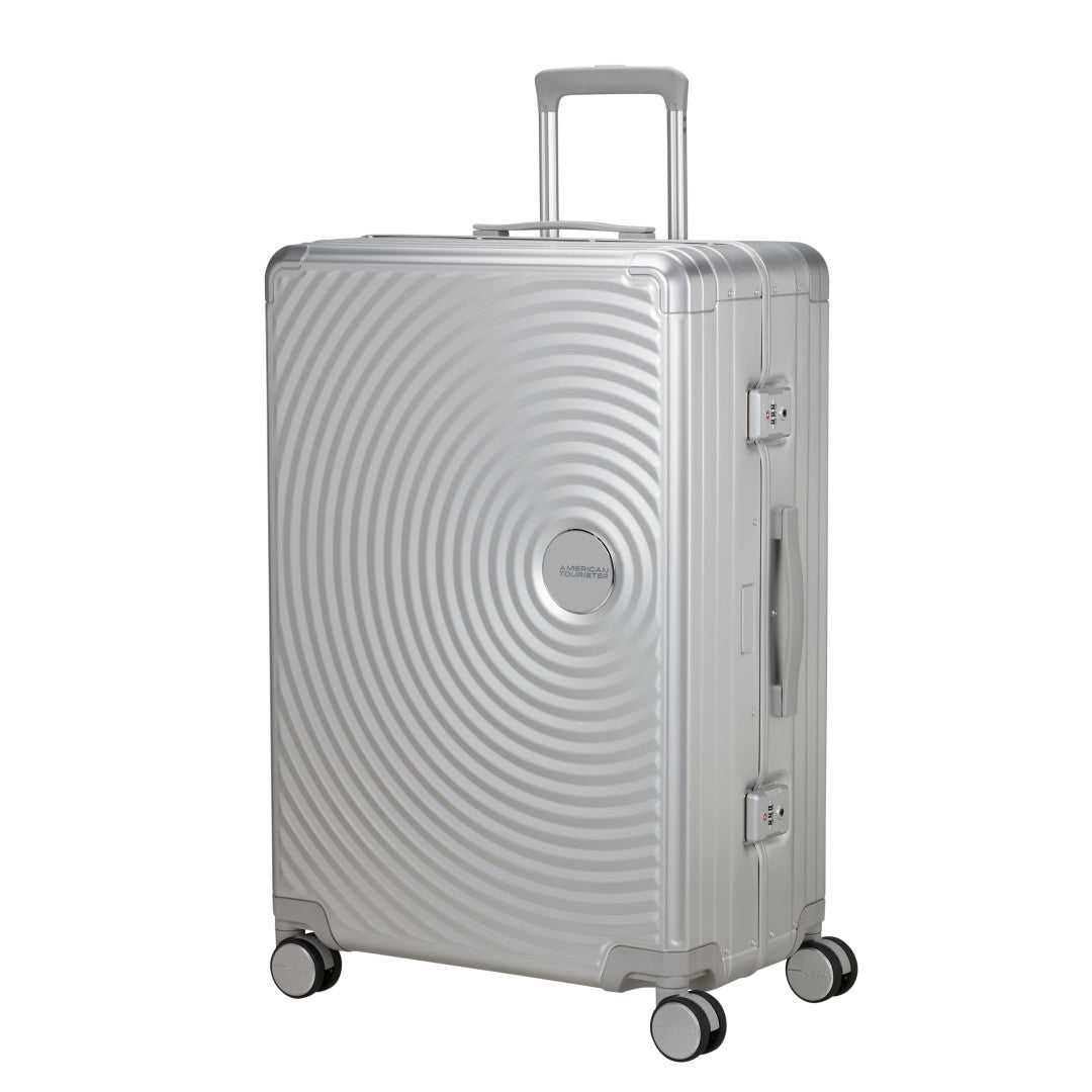 American Tourister Soundbox ALU Stor Resväska 77cm - Silver