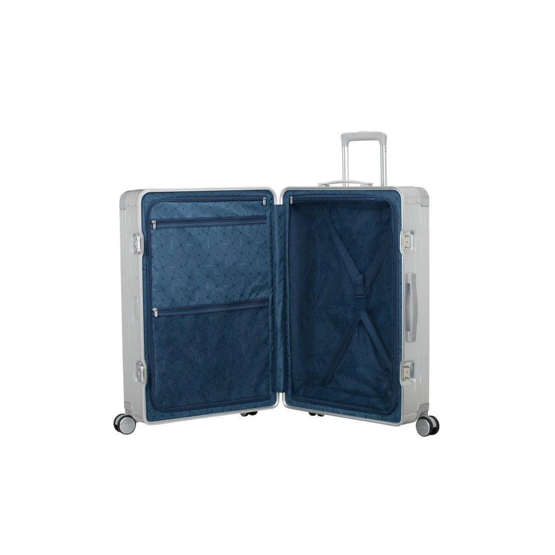 American Tourister Soundbox ALU Stor Resväska 77cm - Silver