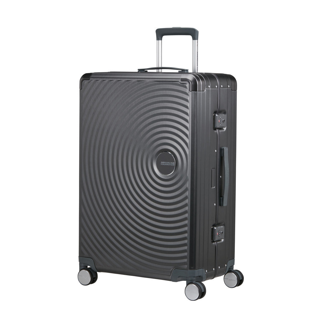 American Tourister Soundbox ALU Stor Resväska 77cm - Brushed Anthracite
