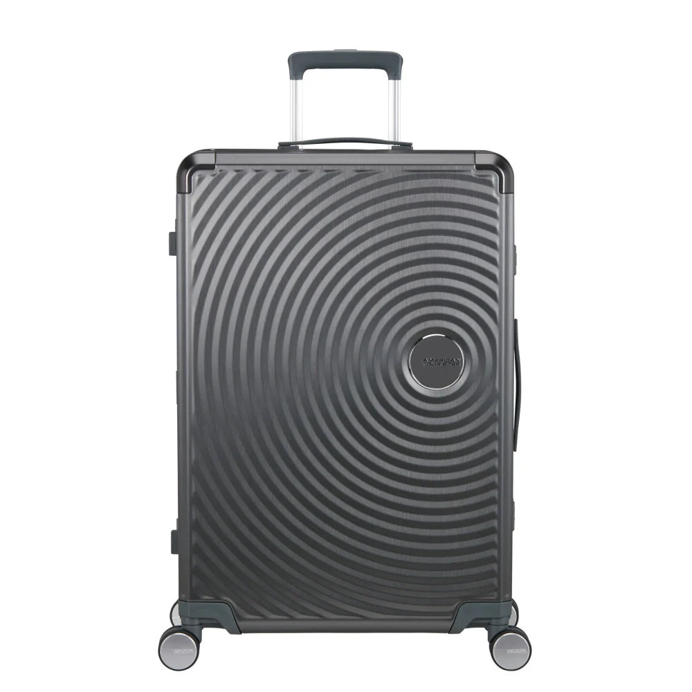 American Tourister Soundbox ALU Stor Resväska 77cm - Brushed Anthracite