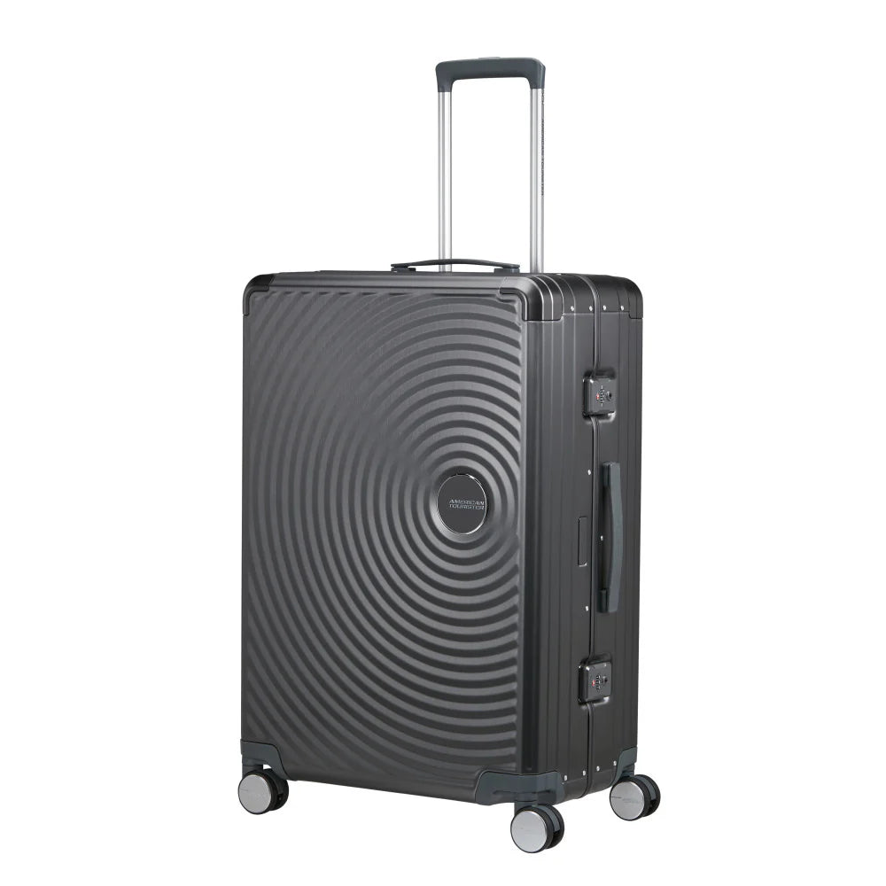 American Tourister Soundbox ALU Stor Resväska 77cm - Brushed Anthracite