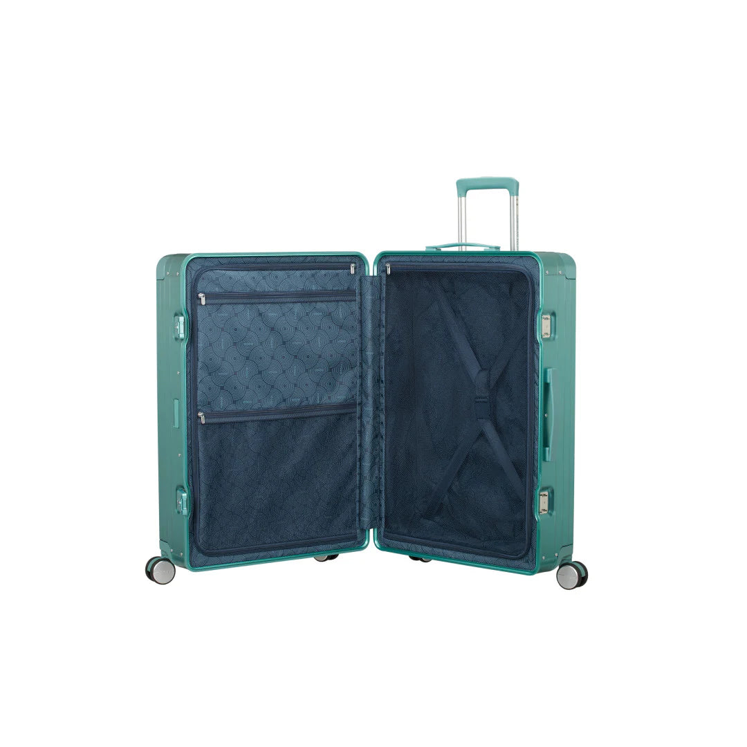 American Tourister Soundbox ALU Stor Resväska 77cm - Dusty Turkos