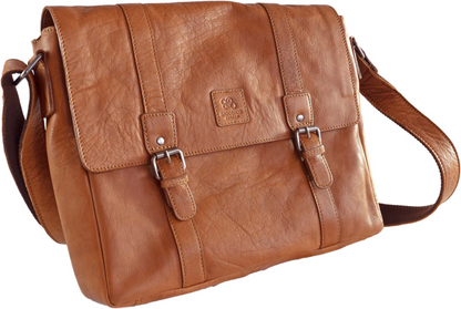 BaooBaoo Messenger Bag – Messengerväska 13" – Tan