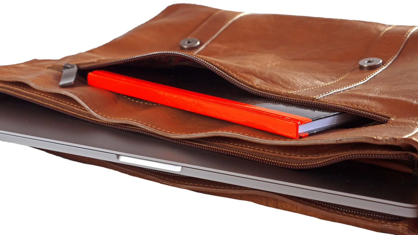 BaooBaoo Messenger Bag – Messengerväska 13" – Tan