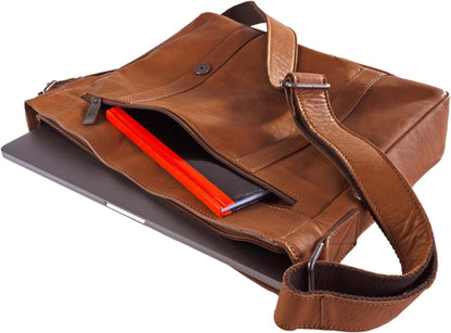 BaooBaoo Messenger Bag – Messengerväska 13" – Tan