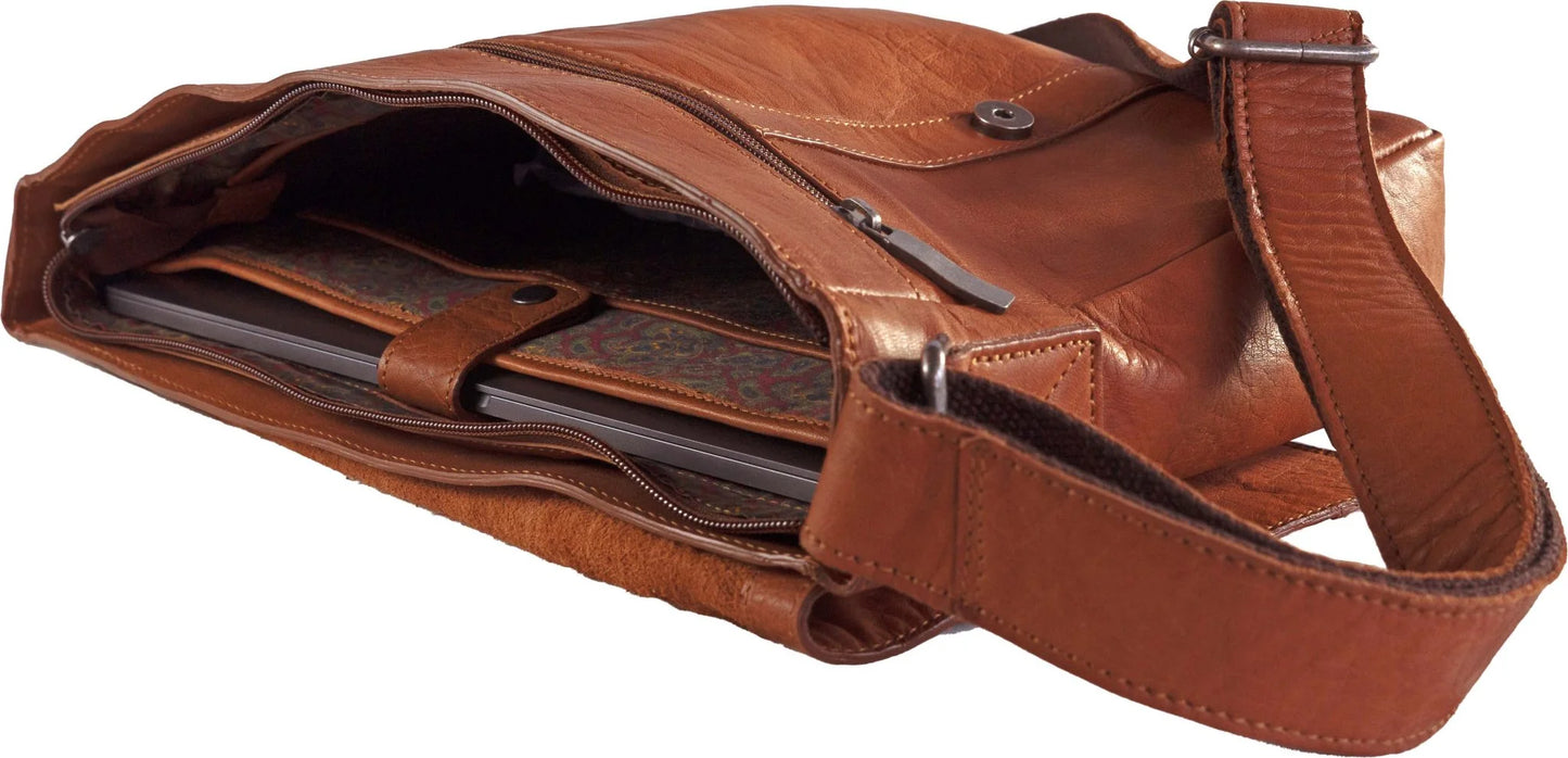 BaooBaoo Messenger Bag – Messengerväska 13" – Tan