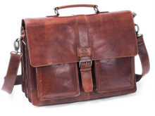 BaooBaoo Briefcase Portfölj 15" 3-fack – Brandy