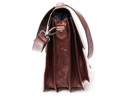 BaooBaoo Briefcase Portfölj 15" 3-fack – Brandy