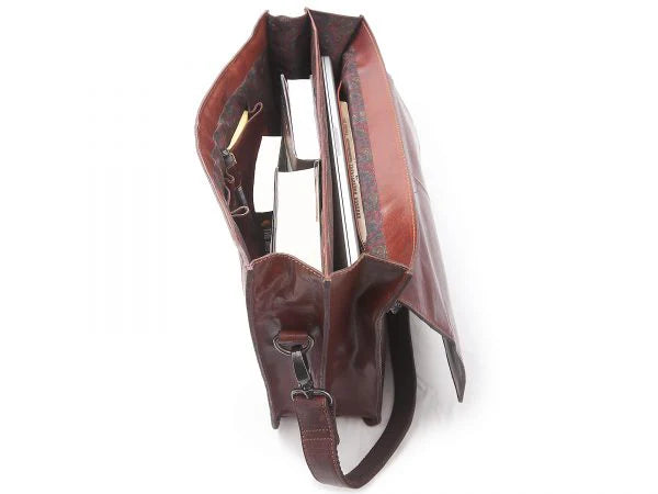 BaooBaoo Briefcase Portfölj 15" 3-fack – Brandy