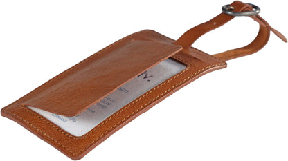 BaooBaoo Luggage tag – Bagagelapp 12cm – Tan