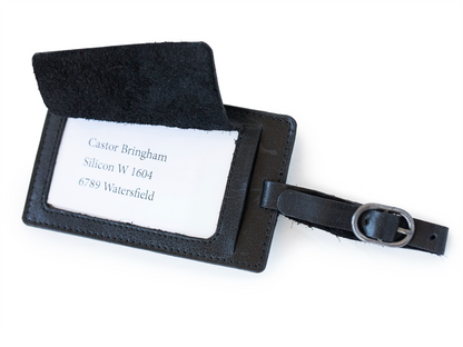 BaooBaoo Luggage tag – Bagagelapp 12cm – Svart