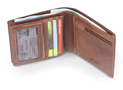 BaooBaoo Dollar Plånbok L 11cm – Brandy