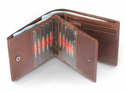 BaooBaoo Dollar Plånbok L 11cm – Brandy