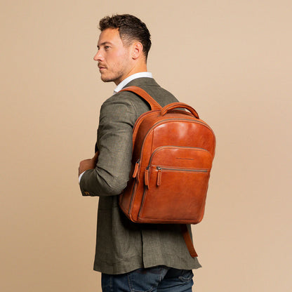 The Chesterfield Brand Maggiore Datorryggsäck 15" - Cognac