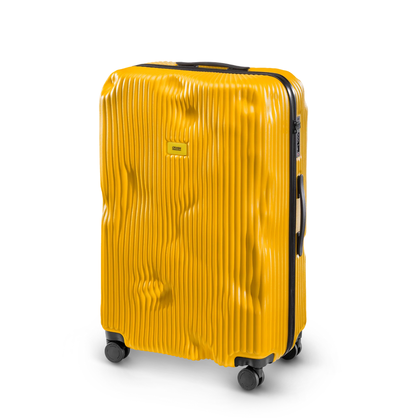 Crash Baggage Stripe Stor resväska 79 cm – Gul