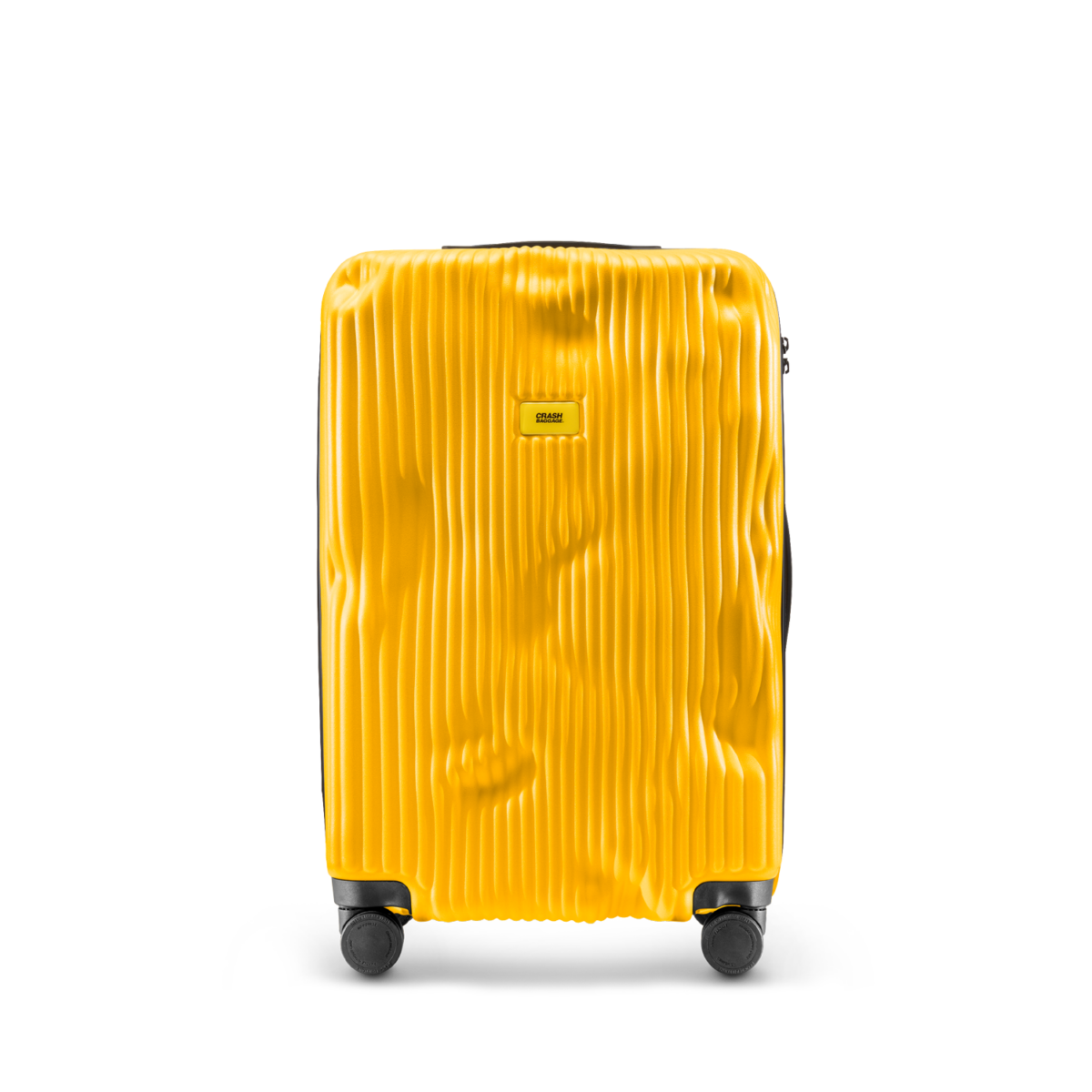 Crash Baggage Stripe Mellanstor resväska 68 cm – Gul