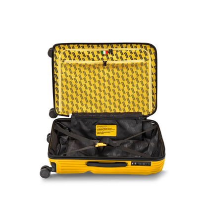 Crash Baggage Stripe Mellanstor resväska 68 cm – Gul