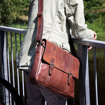 BaooBaoo Messenger Bag – Messengerväska 13" – Brandy
