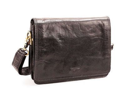 Baoobaoo Flapbag – Axelremsväska S – Svart