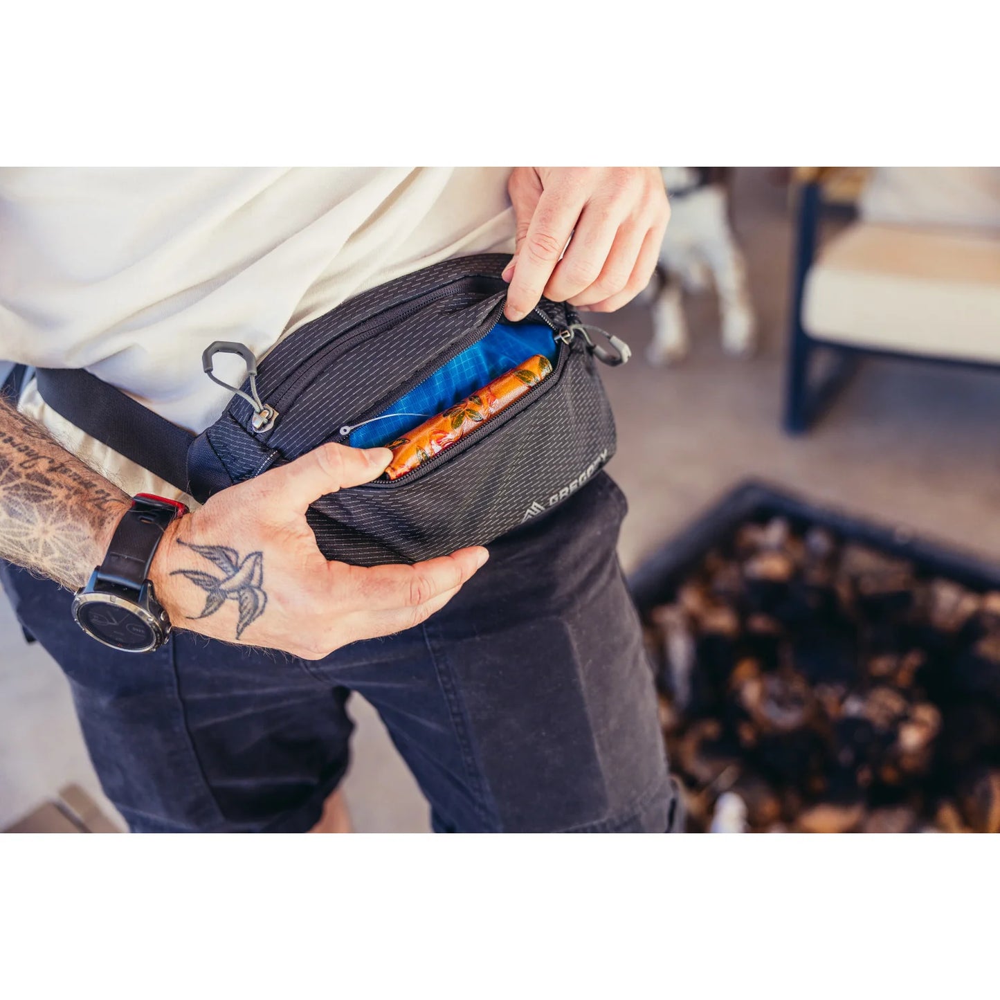 Gregory Nano Mini 3 Midjeväska 29cm - Kalkvit