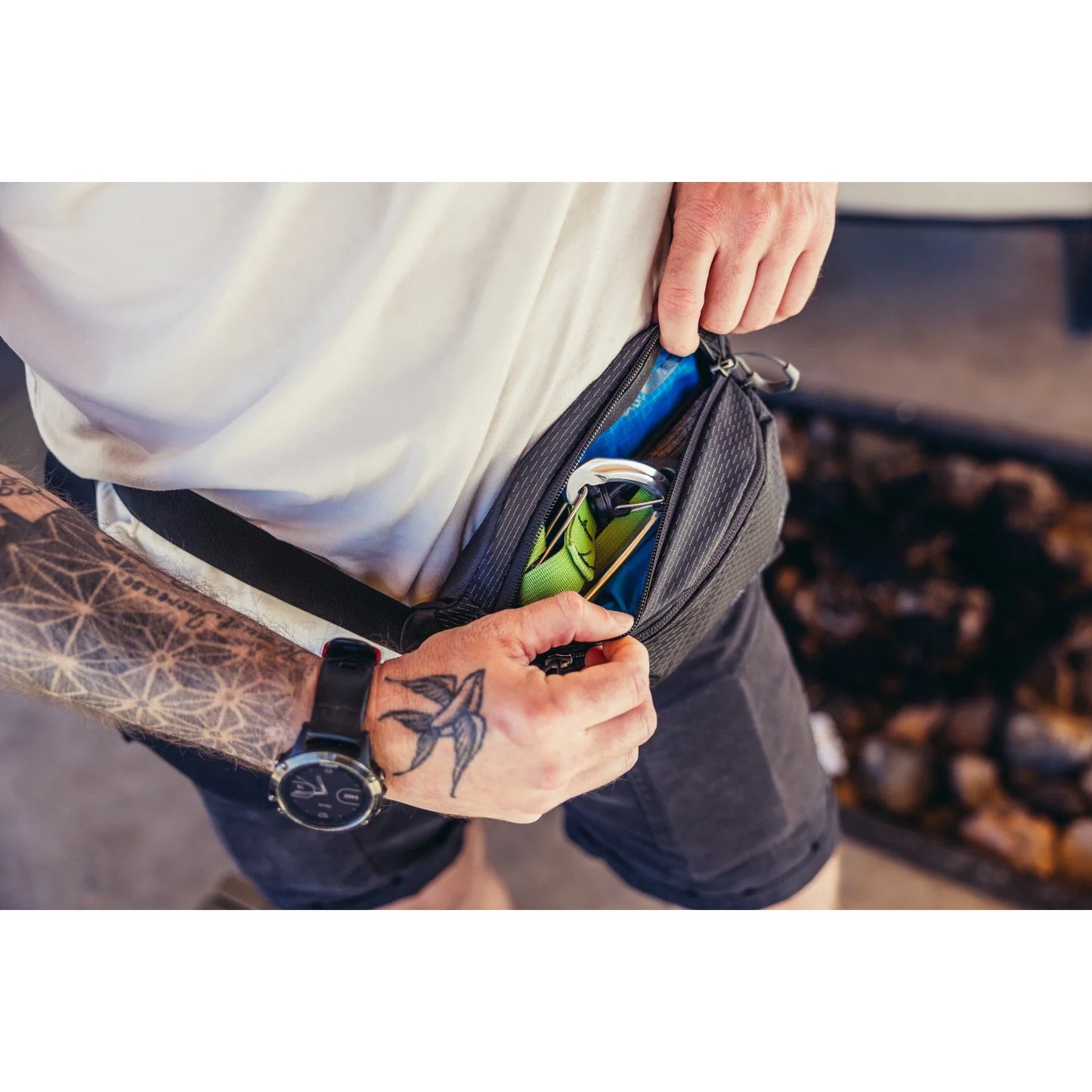 Gregory Nano Mini 3 Midjeväska 29cm - Kalkvit